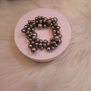 Elegant Silver Beaded Bracelet